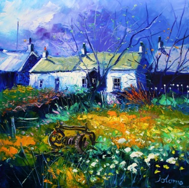 Old Winch front gardens Iona Village 24x24 Old Winch front gardens Iona Village 24x24